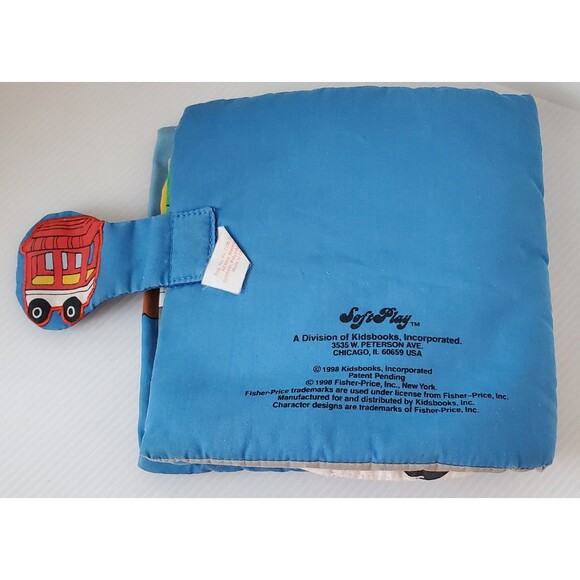 Vintage Fisher Price All Aboard Soft Play Cloth Book 1998 Kids book Baby Toy - Picture 6 of 8